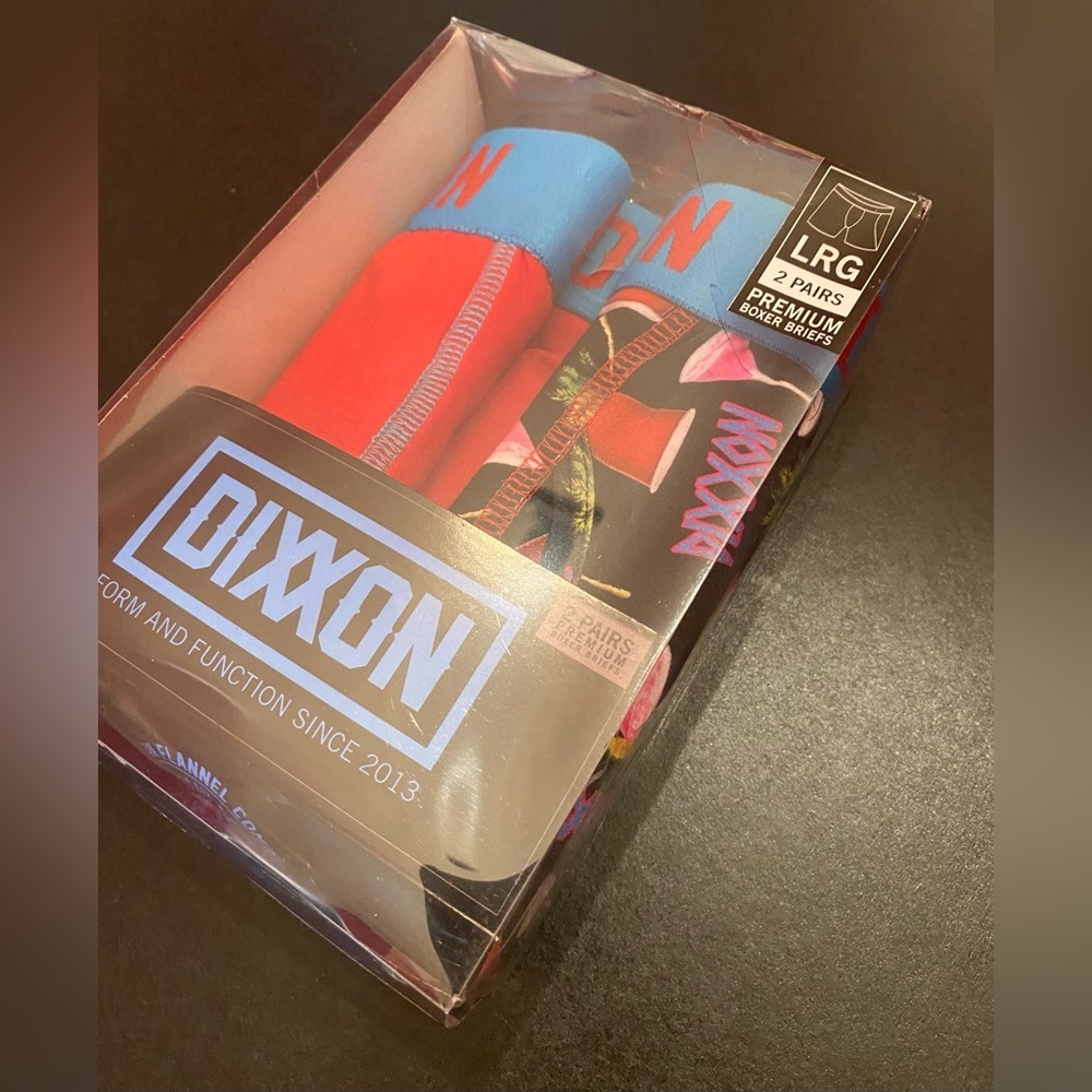 Dixxon 2-Pair‎ Men's Boxer Briefs Size Large NEW